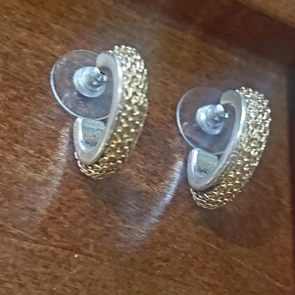 3/4" Two-Tone Gold/Silver Hoops